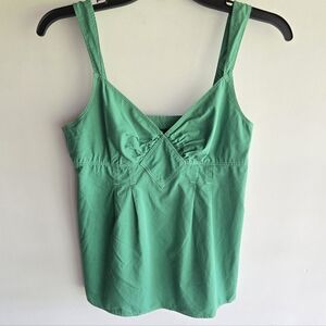 Y2K J.Crew Green Cotton Tank Top